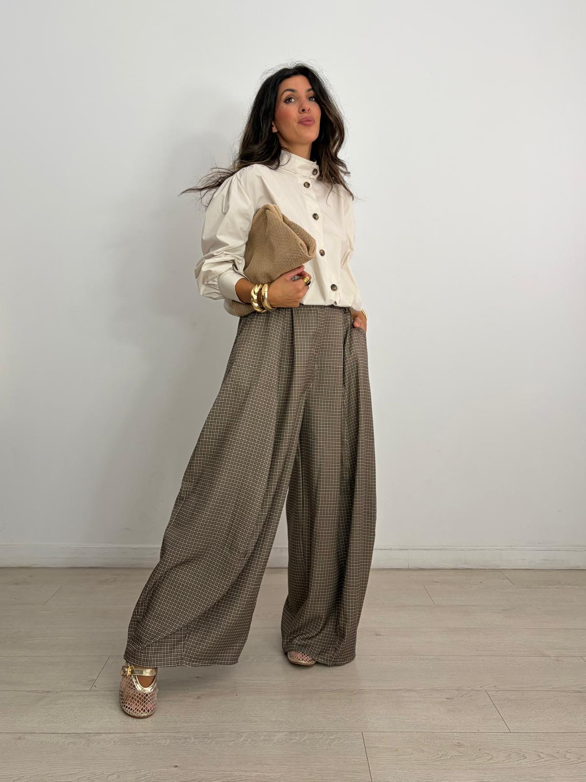 PANTALON BALLOON CUADROS GRACE