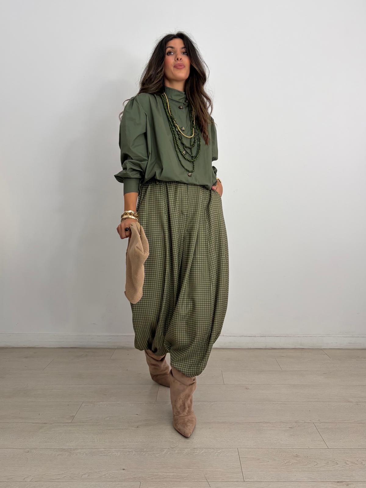 PANTALON BALLOON CUADROS GRACE