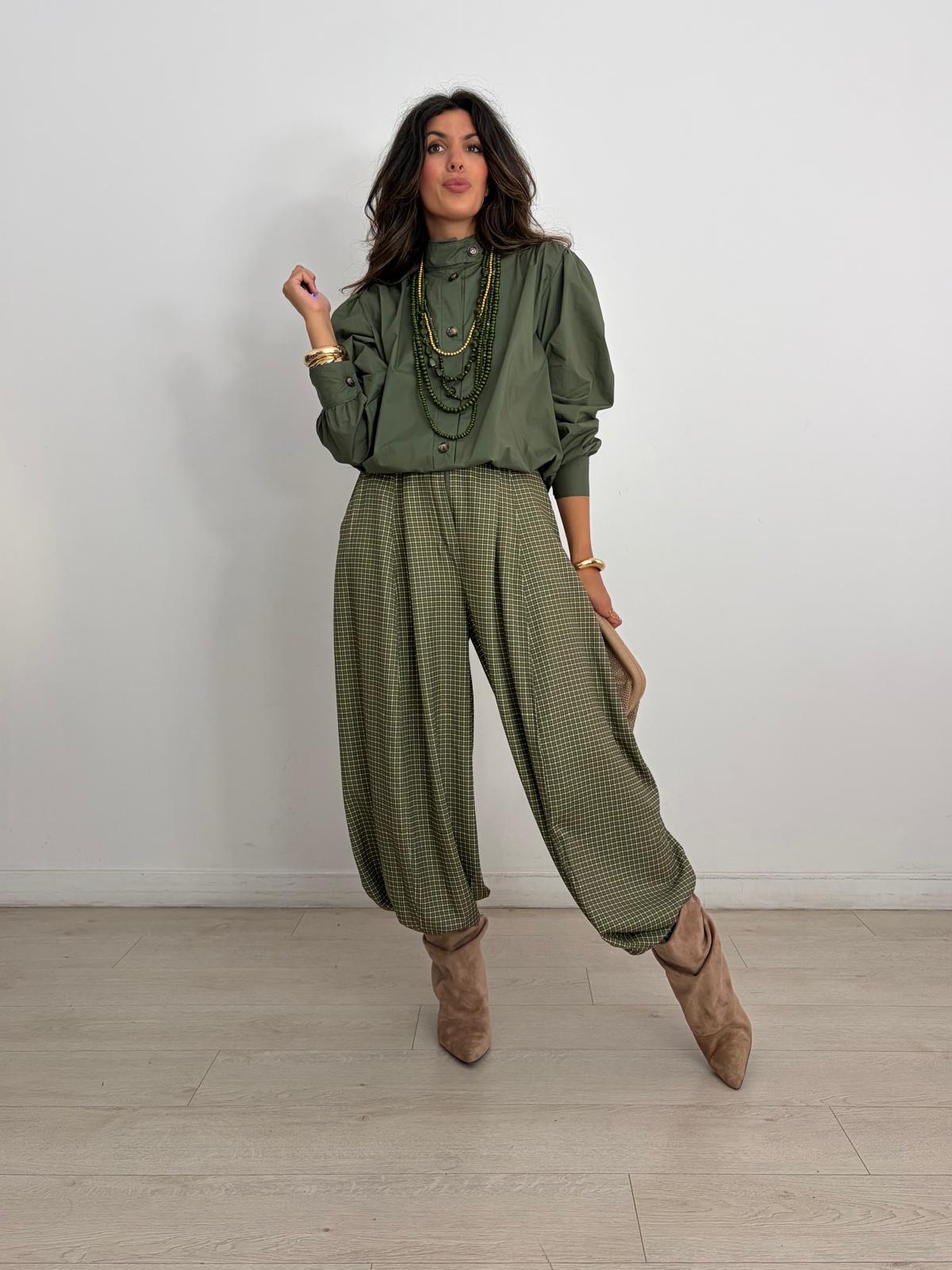 PANTALON BALLOON CUADROS GRACE