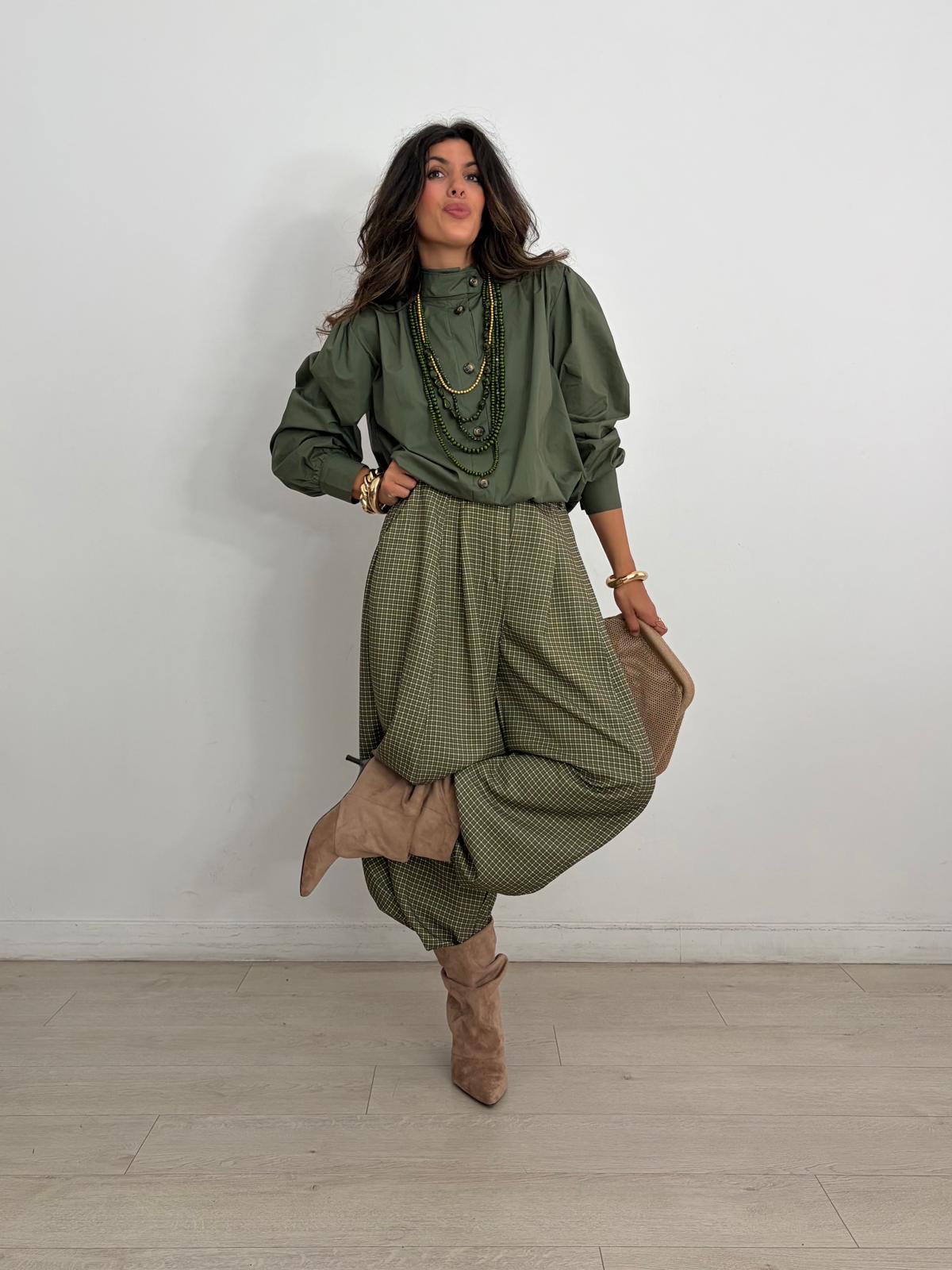PANTALON BALLOON CUADROS GRACE