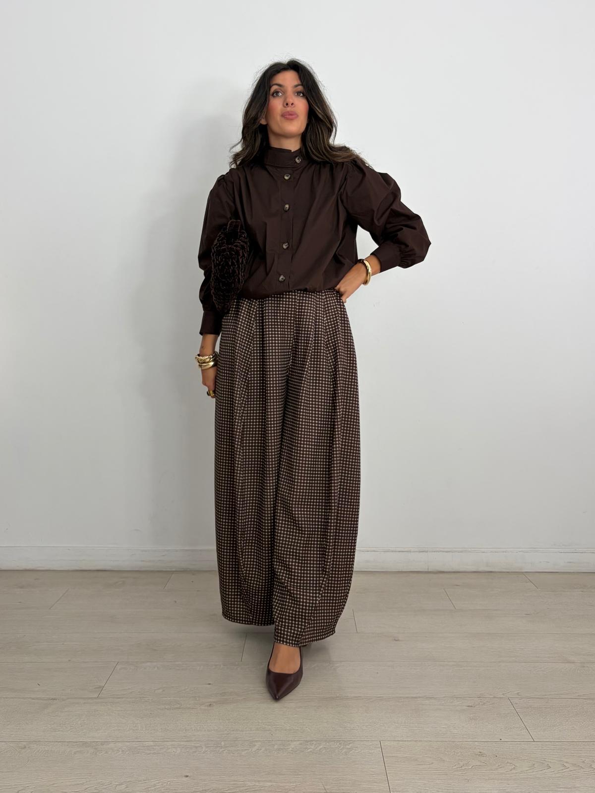 PANTALON BALLOON CUADROS GRACE