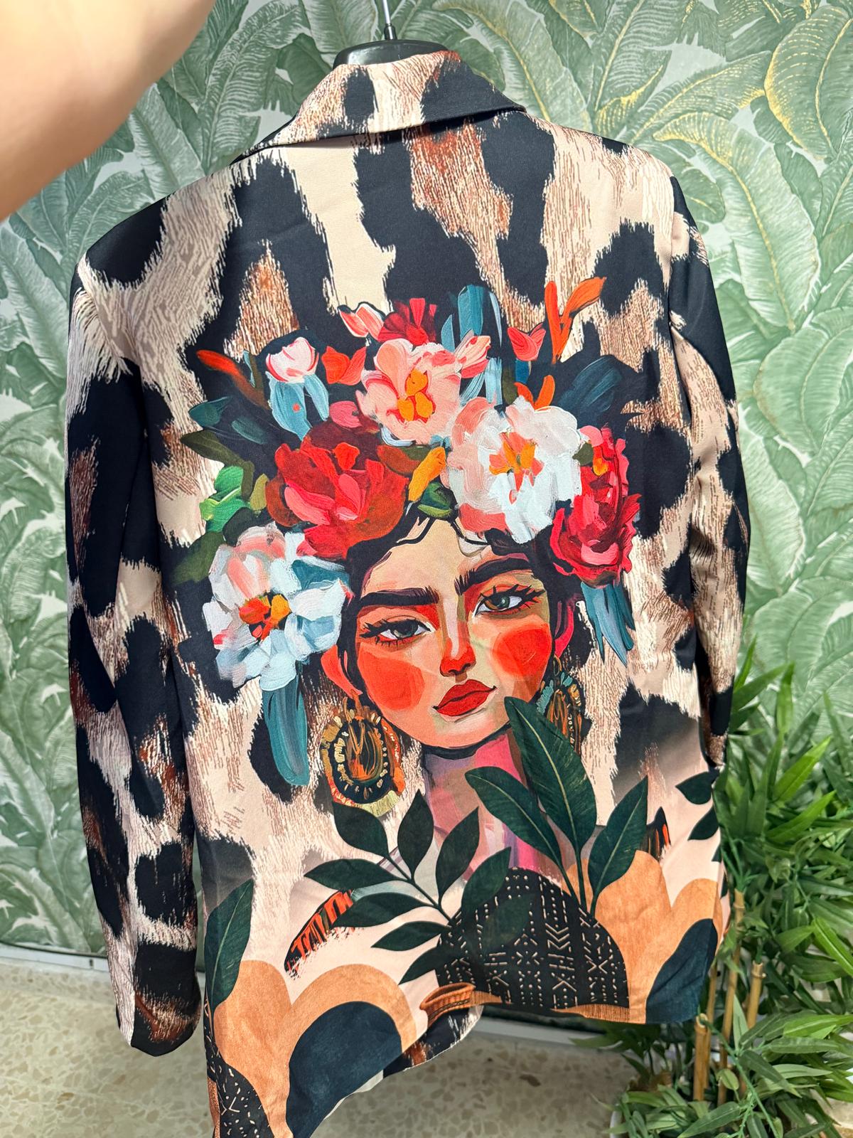 MAXI BLAZER  ESTAMPADA FRIDA