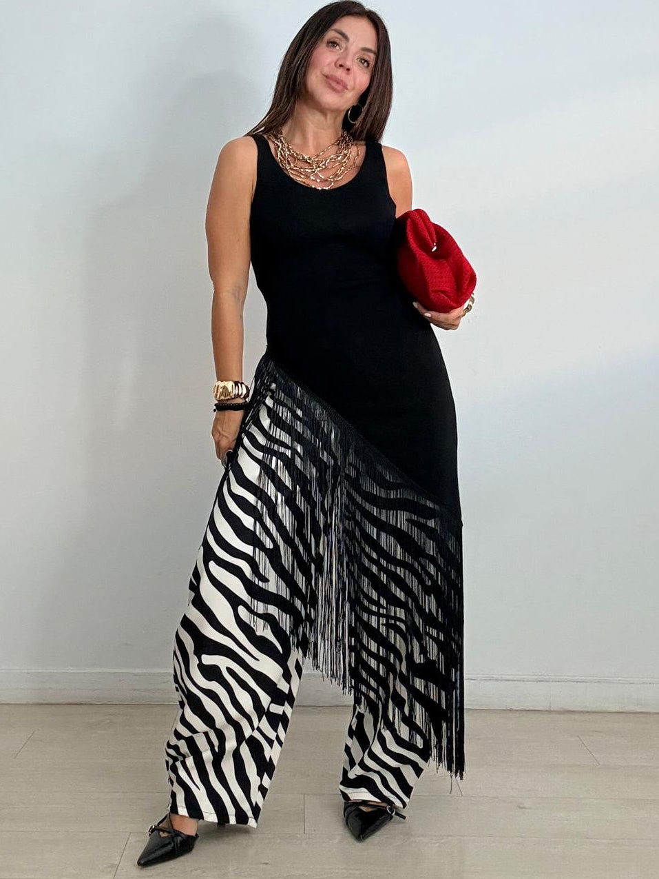 PANTALÓN BALLOON ZEBRA BLACK & WHITE