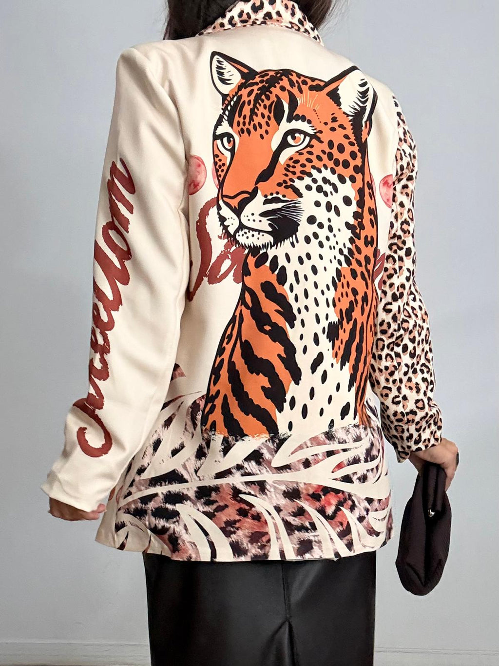 MAXI BLAZER ESTAMPADA TIGRE