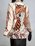 MAXI BLAZER ESTAMPADA TIGRE