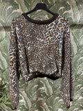 SUDADERA LENTEJUELAS LEOPARDO