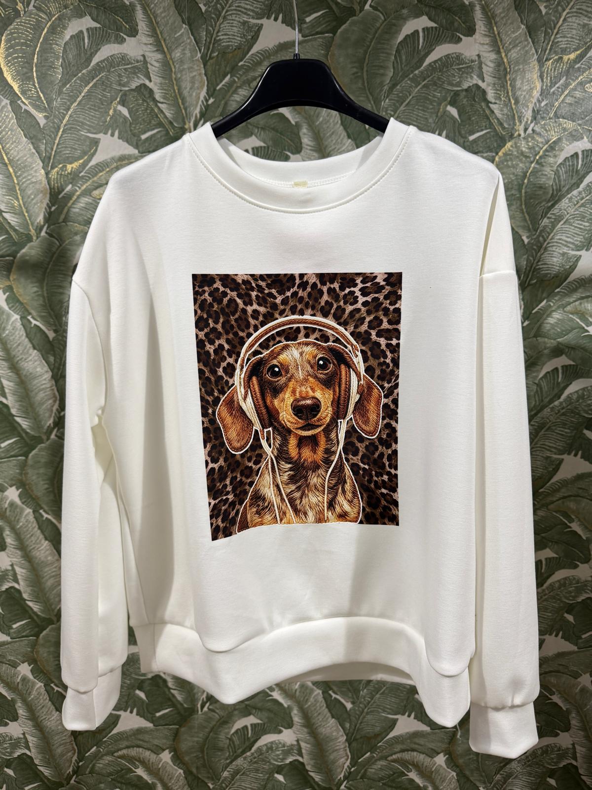 SUDADERA PERRITO + LEOPARDO