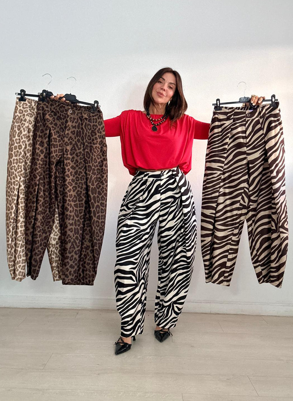 PANTALÓN BARREL ANIMAL PRINT