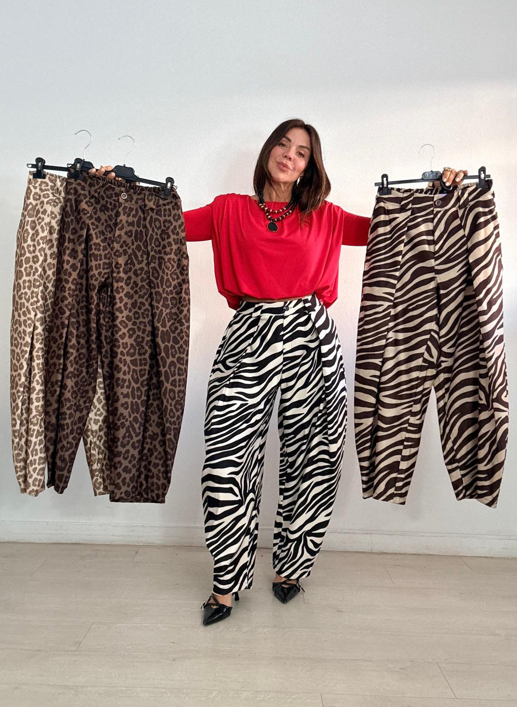PANTALÓN BARREL ANIMAL PRINT