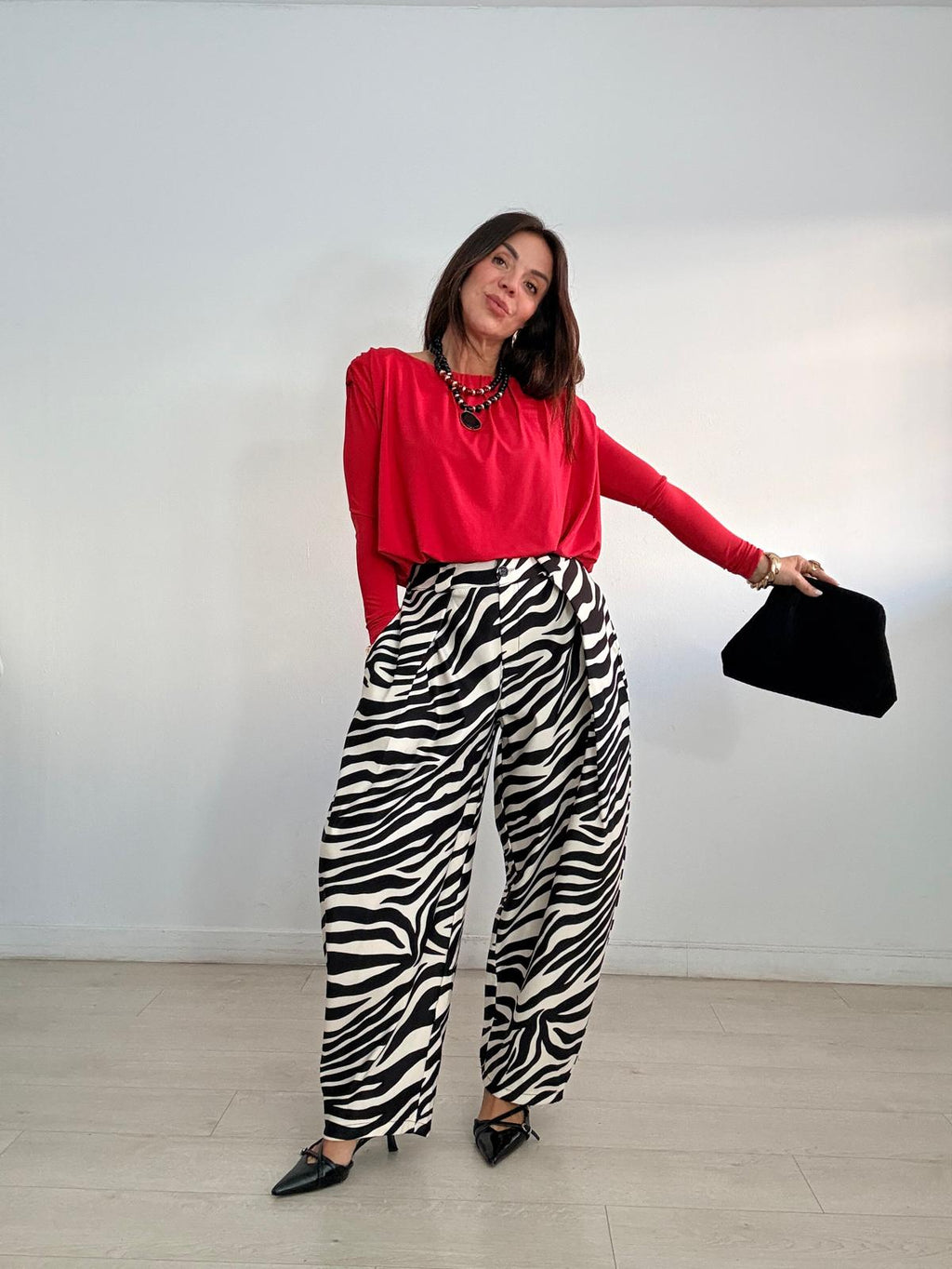 PANTALÓN BARREL ANIMAL PRINT