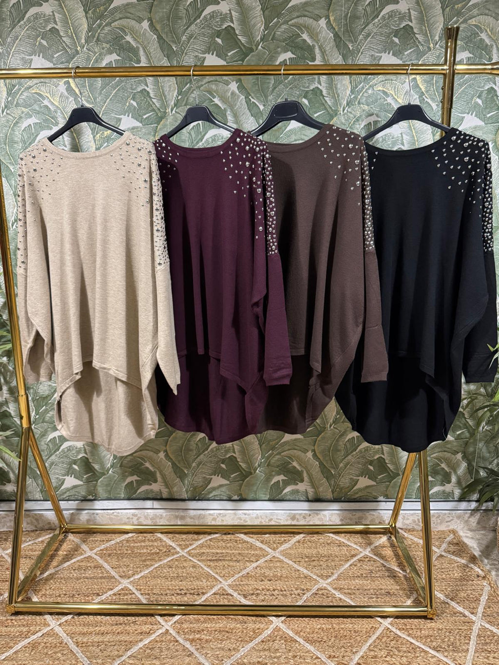 JERSEY OVERSIZE SUAVE TACHAS PLATA