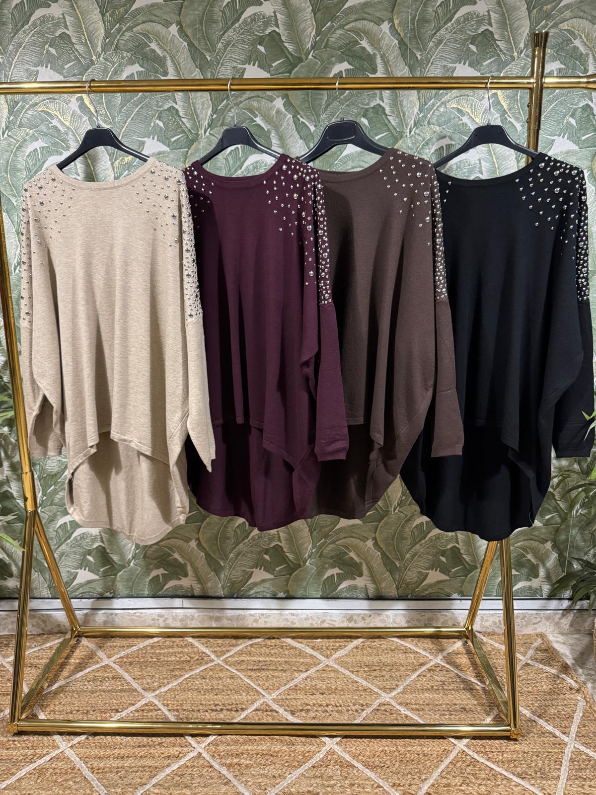 JERSEY OVERSIZE SUAVE TACHAS PLATA
