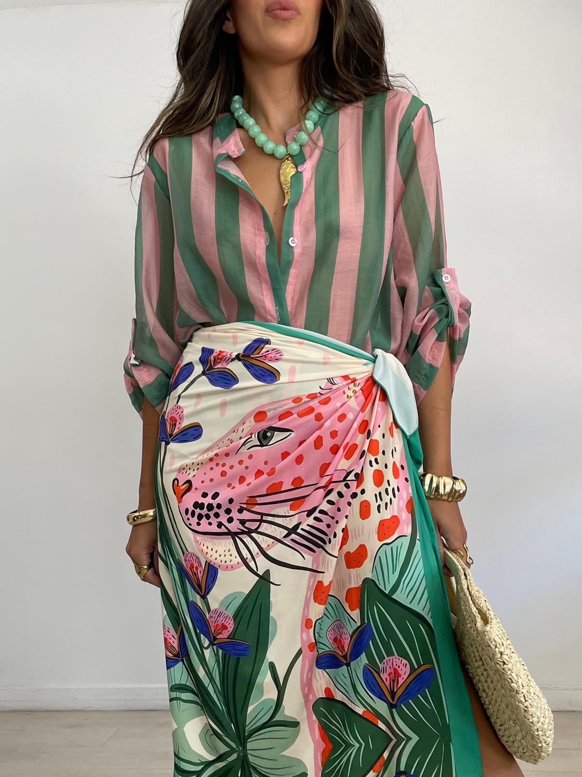 BLUSA RAYAS BICOLOR