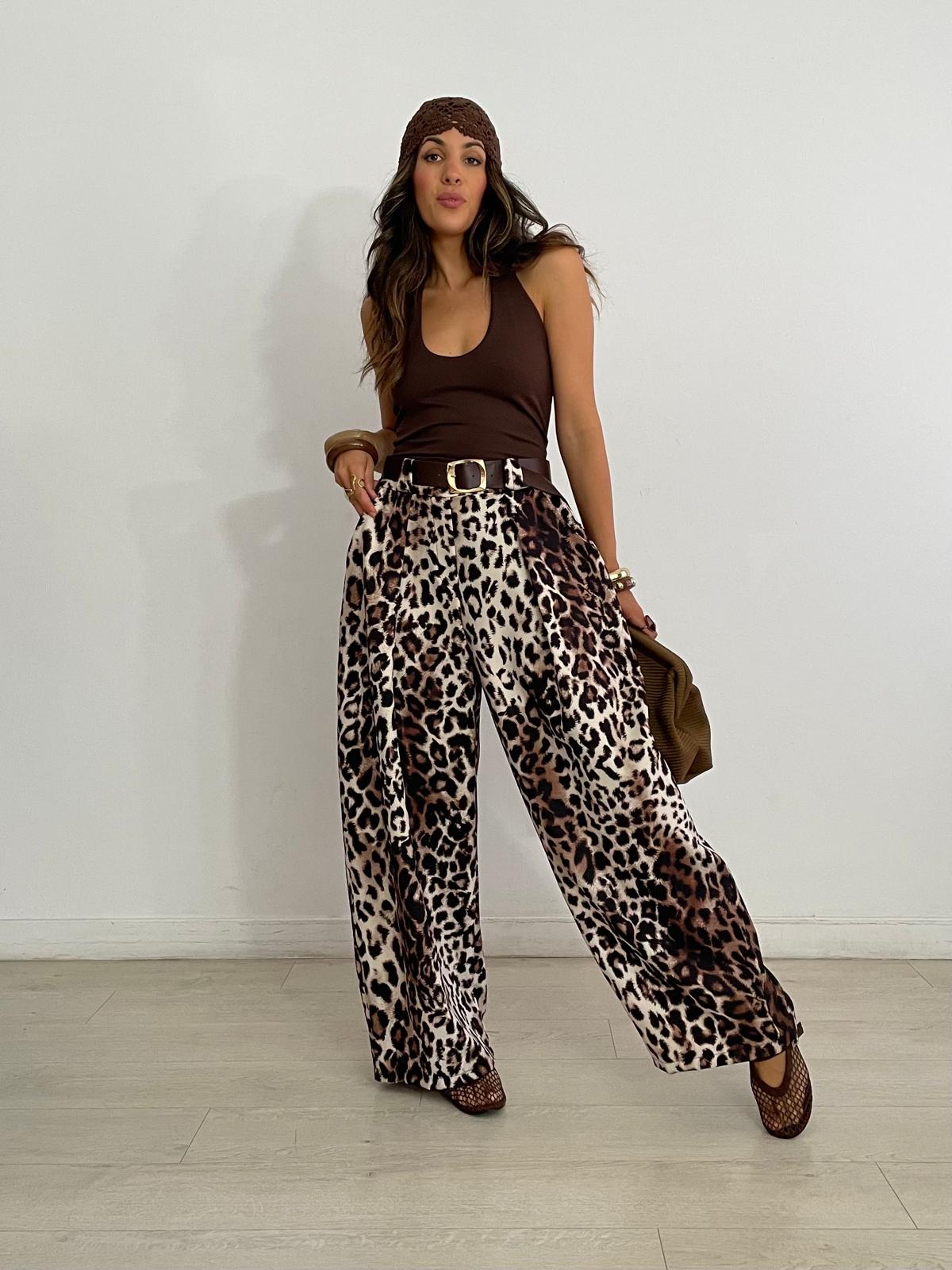 PANTALÓN BALLOON LEOPARDO + CINTURÓN
