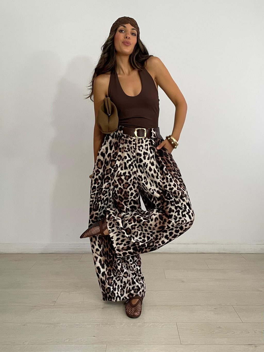 PANTALÓN BALLOON LEOPARDO + CINTURÓN