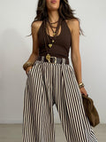 PANTALÓN ANCHO RAYAS + CINTURÓN