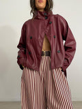 CHAQUETA POLIPIEL BOTONES + LAZADA