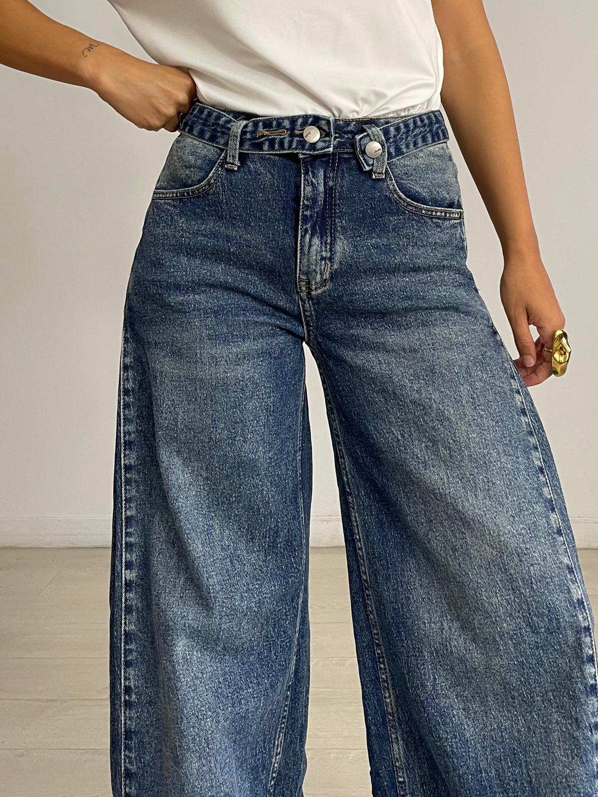 JEANS  ANCHOS VAQUERO OSCURO