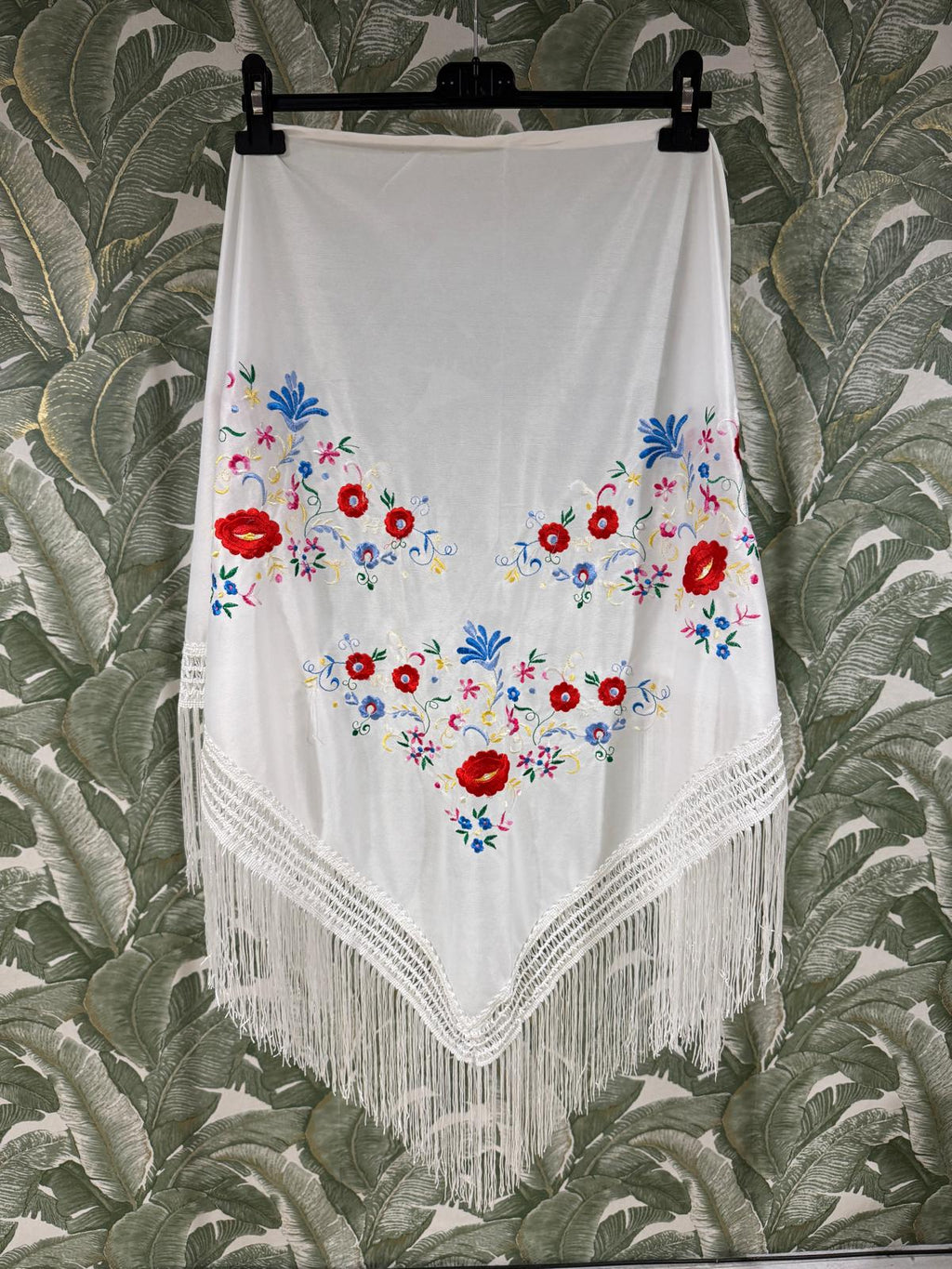MANTÓN FLECOS Y FLORES