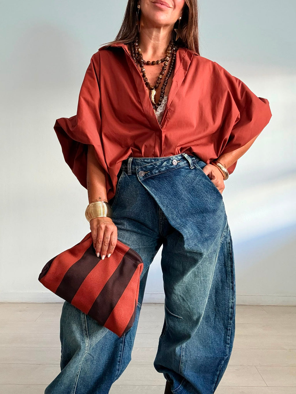 CAMISA CORTA OVERSIZE
