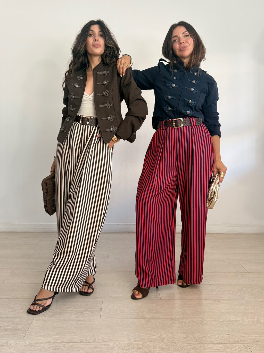 PANTALÓN ANCHO RAYAS + CINTURÓN