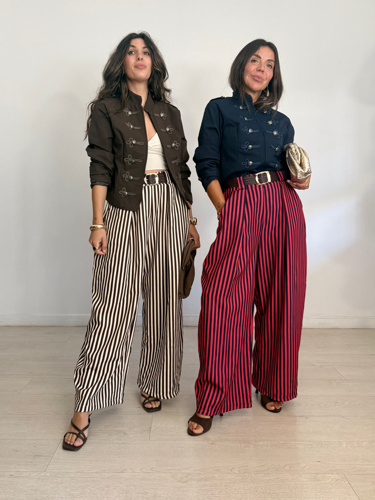 PANTALÓN ANCHO RAYAS + CINTURÓN