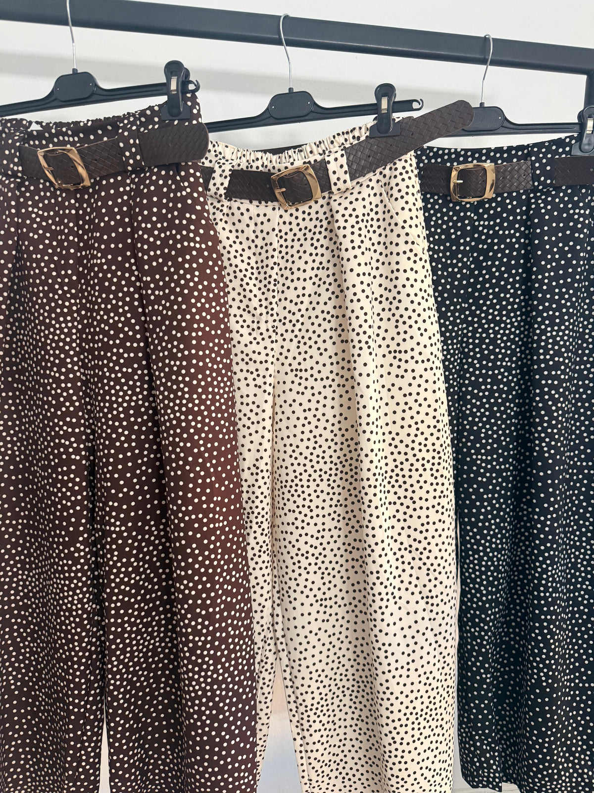 PANTALÓN LUNARES + CINTURÓN
