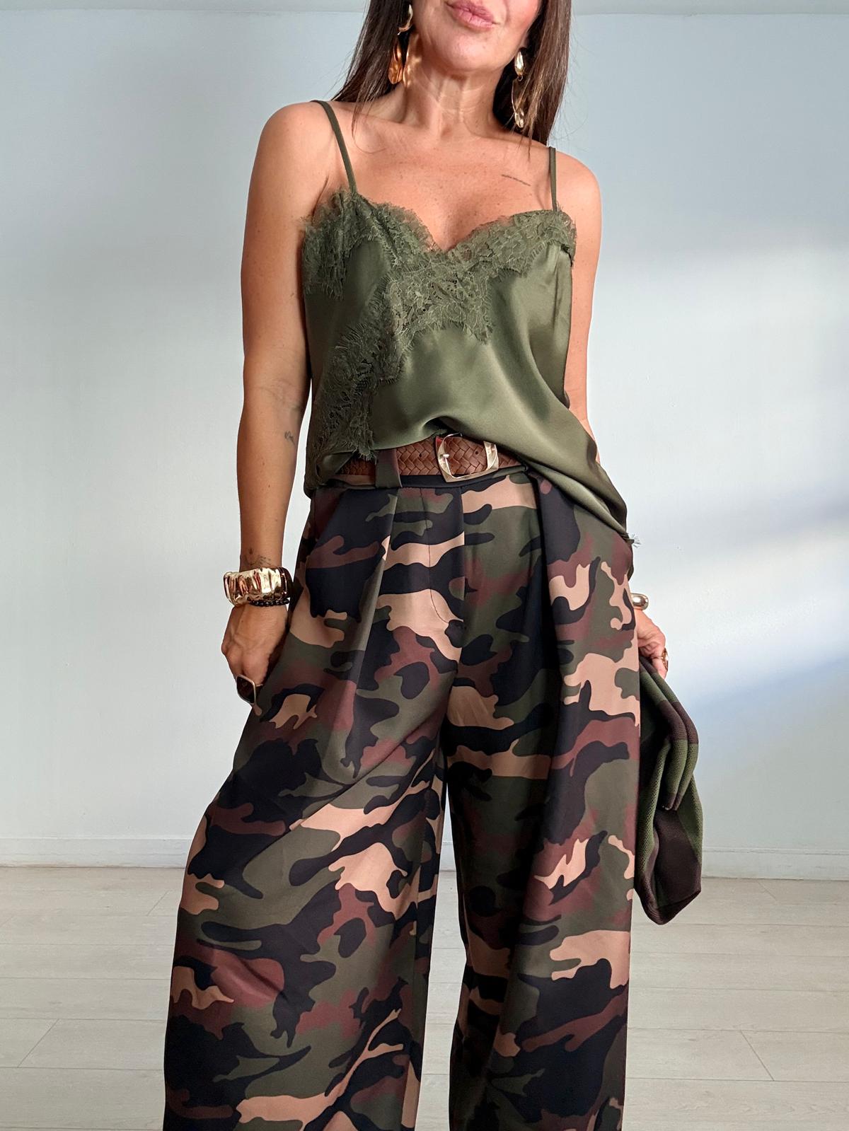 PANTALÓN BALLOON CAMUFLAJE + CINTURÓN