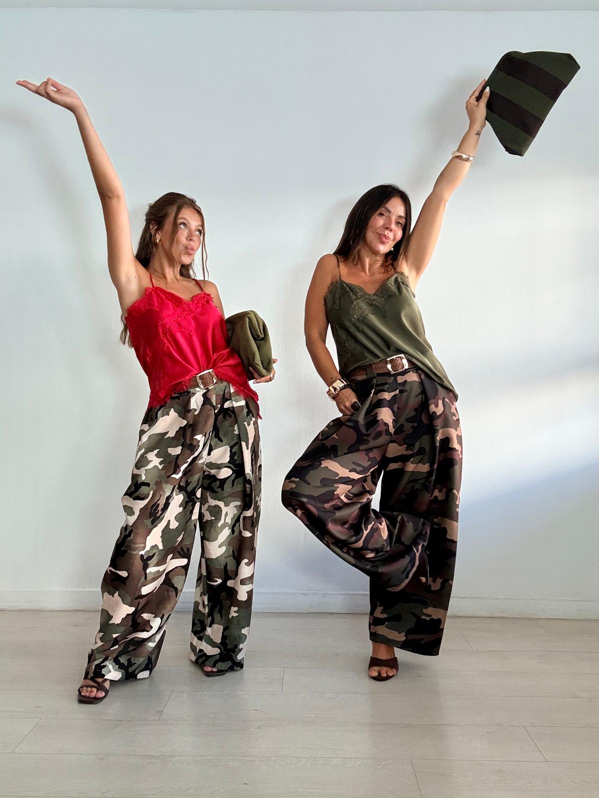PANTALÓN BALLOON CAMUFLAJE + CINTURÓN