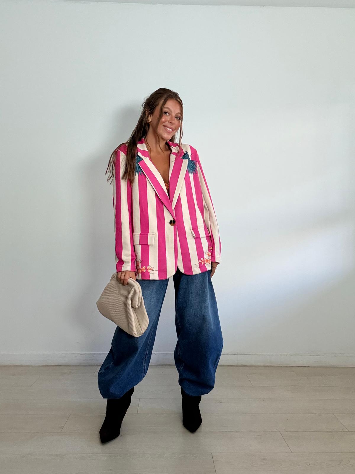 BLAZER RAYAS ANTELINA PAVO REAL