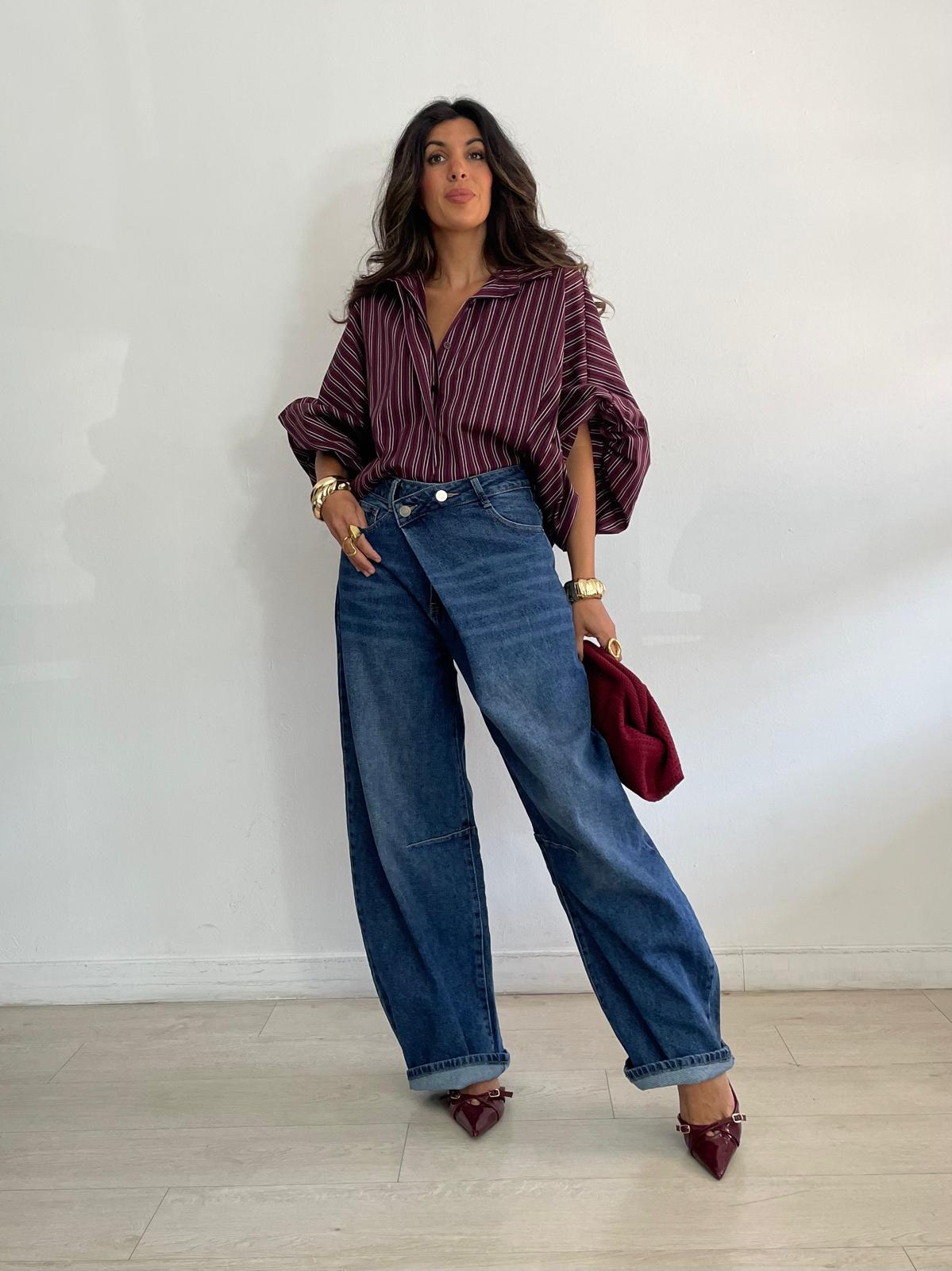 BLUSA RAYAS OVERSIZE