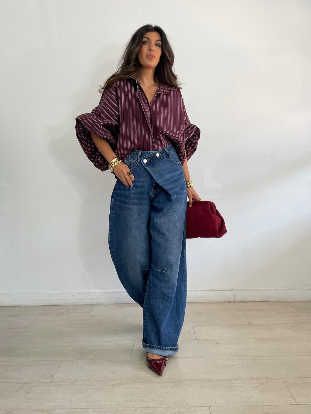 BLUSA RAYAS OVERSIZE