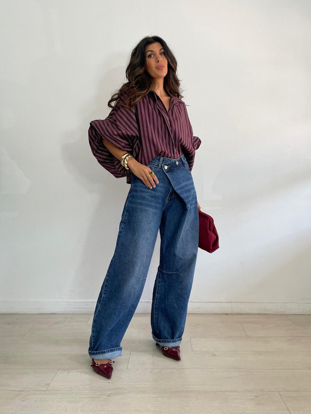 BLUSA RAYAS OVERSIZE