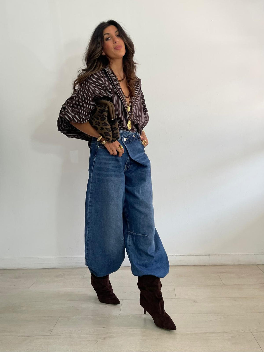 BLUSA RAYAS OVERSIZE