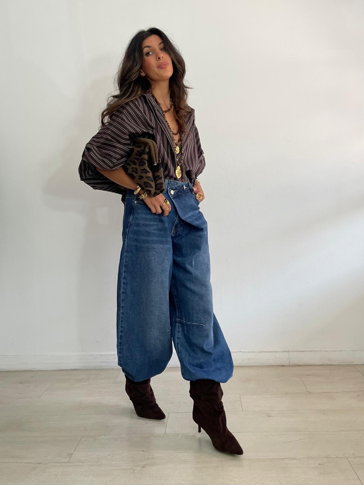 BLUSA RAYAS OVERSIZE