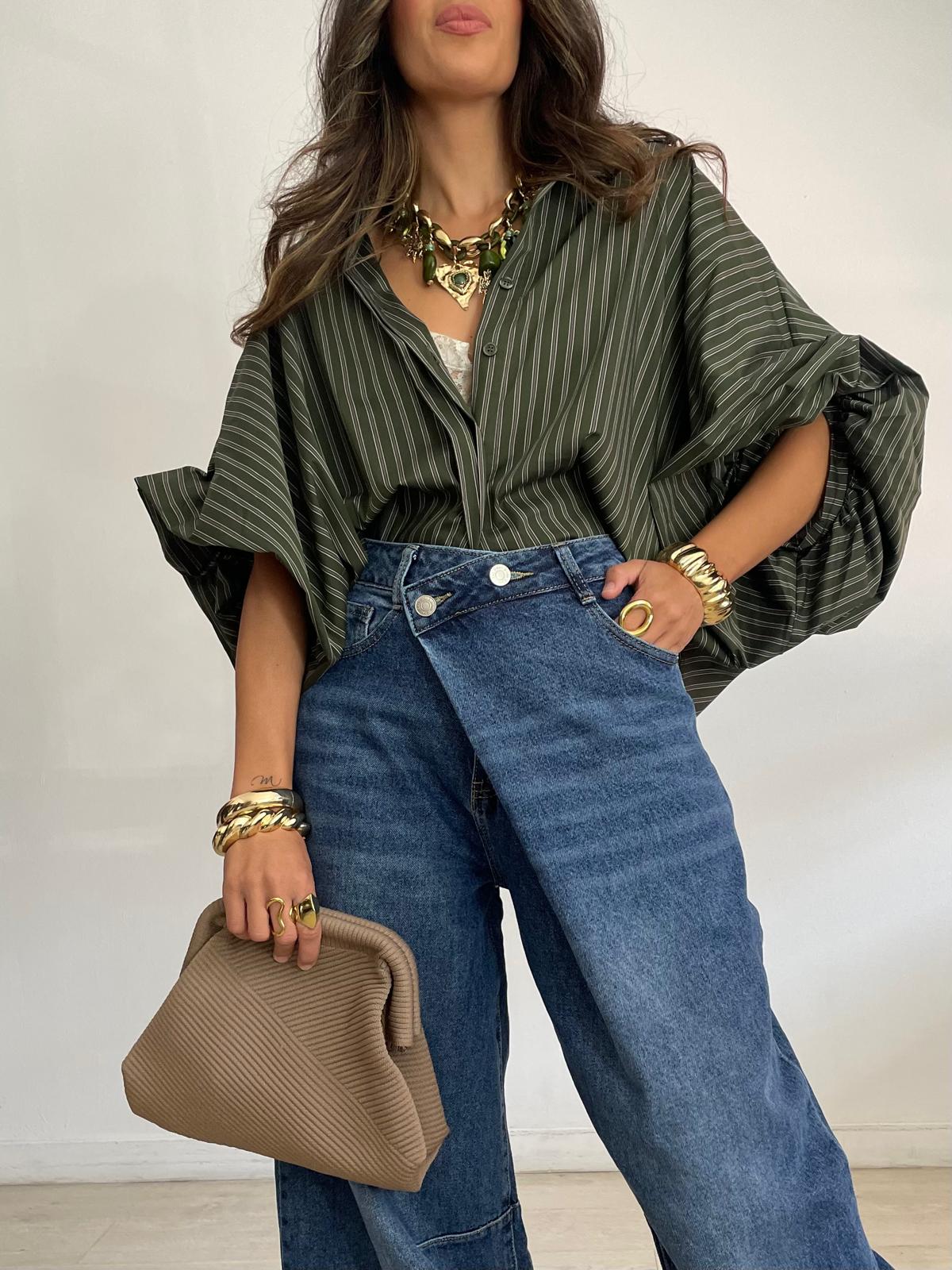 BLUSA RAYAS OVERSIZE