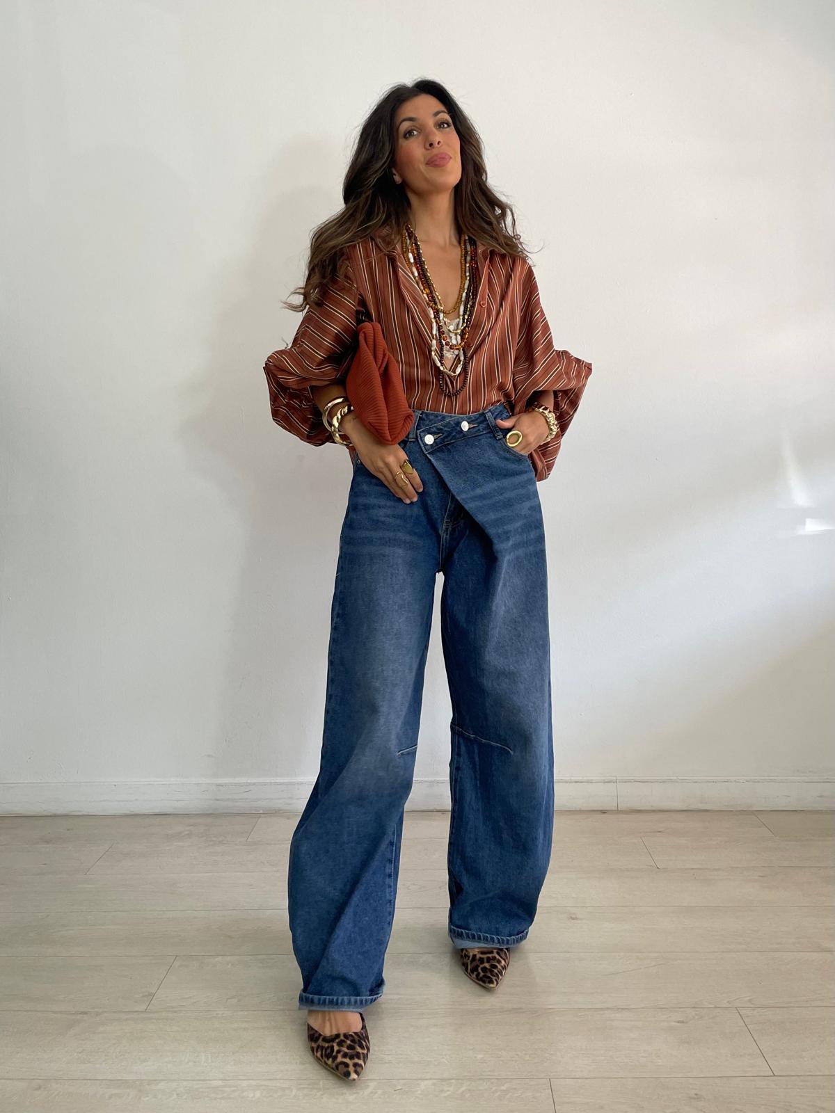 BLUSA RAYAS OVERSIZE