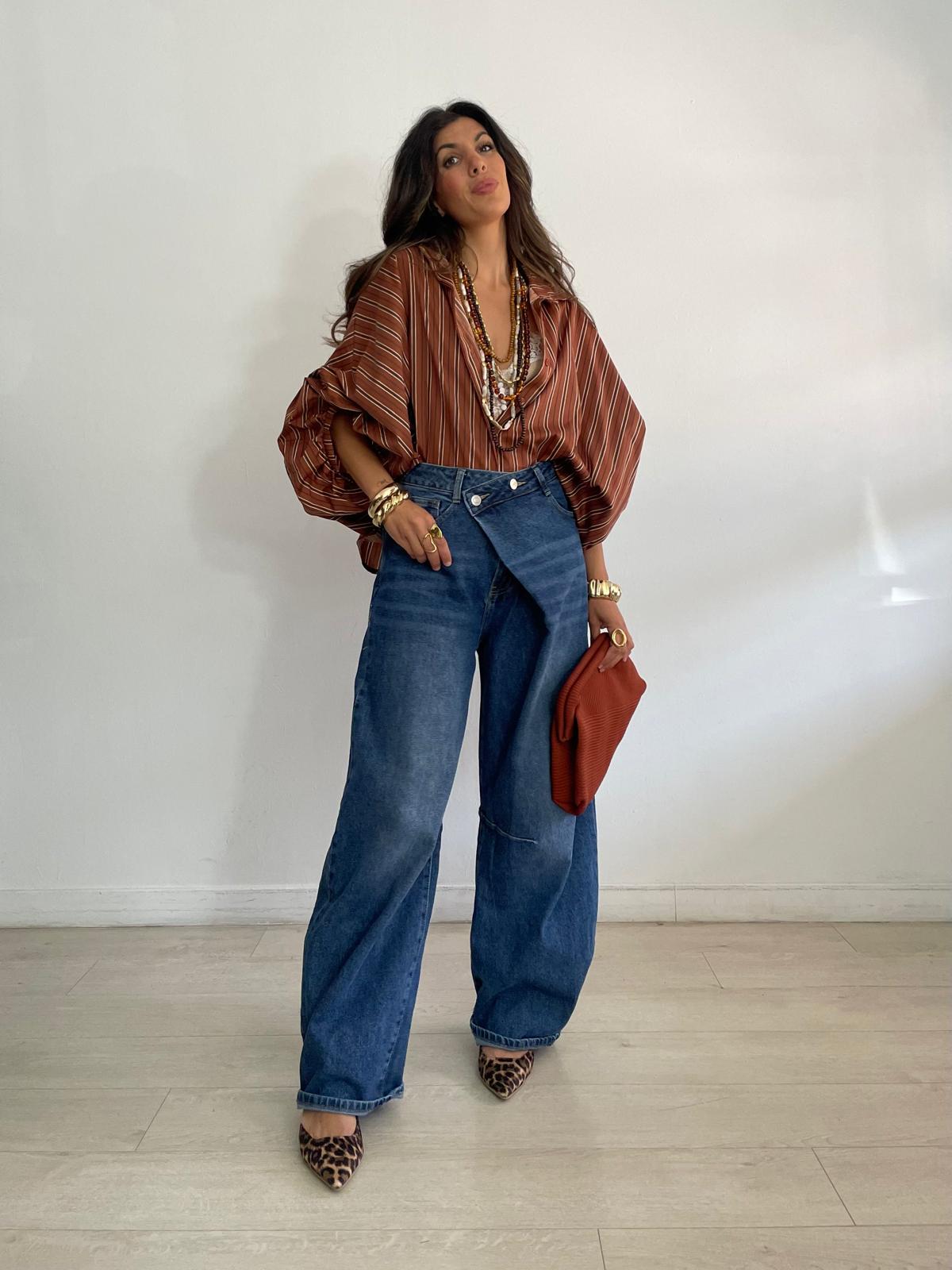 BLUSA RAYAS OVERSIZE