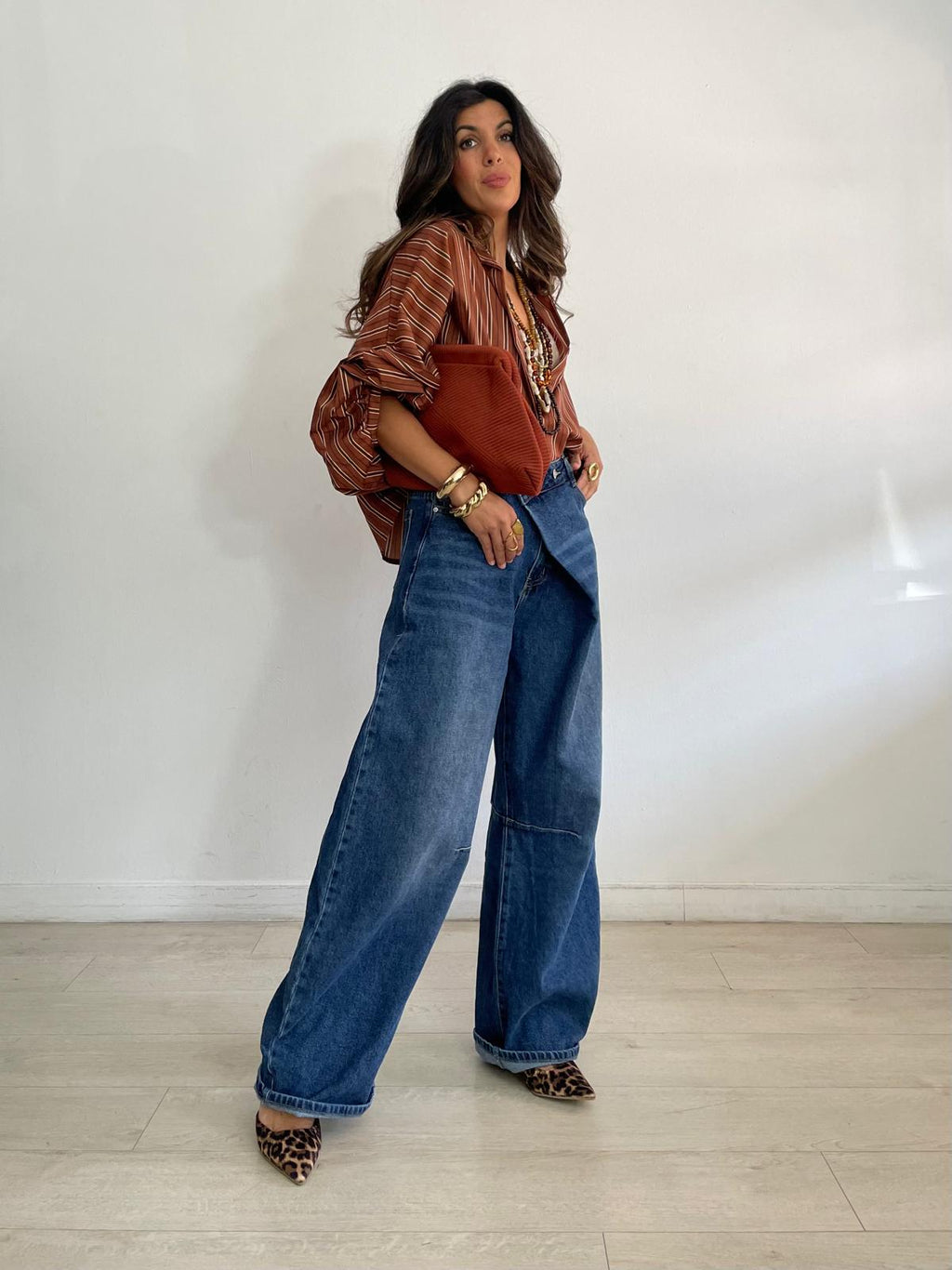 BLUSA RAYAS OVERSIZE