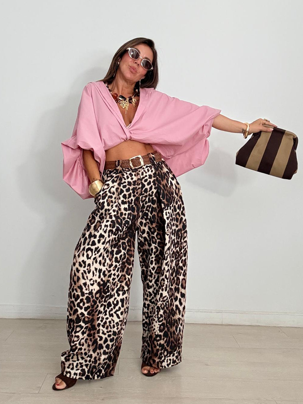 PANTALÓN BALLOON LEOPARDO + CINTURÓN