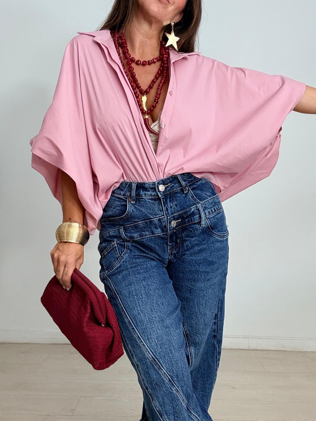 CAMISA CORTA OVERSIZE
