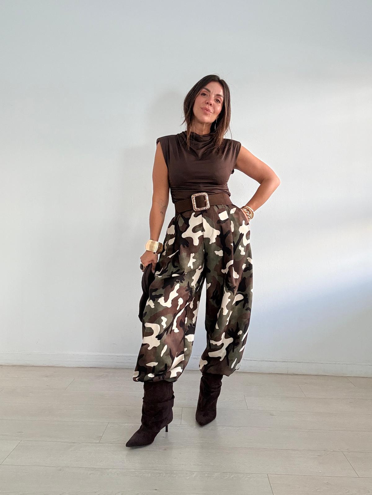 PANTALON BALLOON CAMUFLAJE  BRITANY