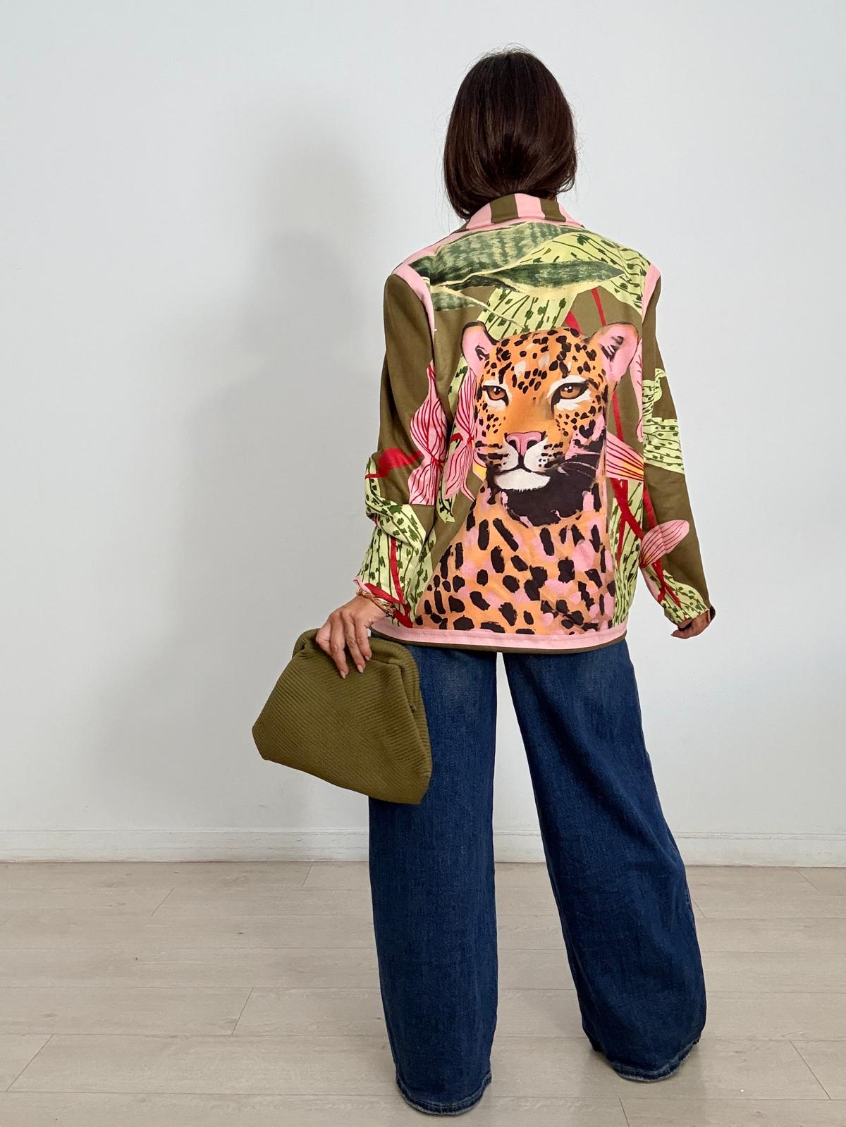 BLAZER ANTELINA RAYAS PANTERA+ORQUIDEA