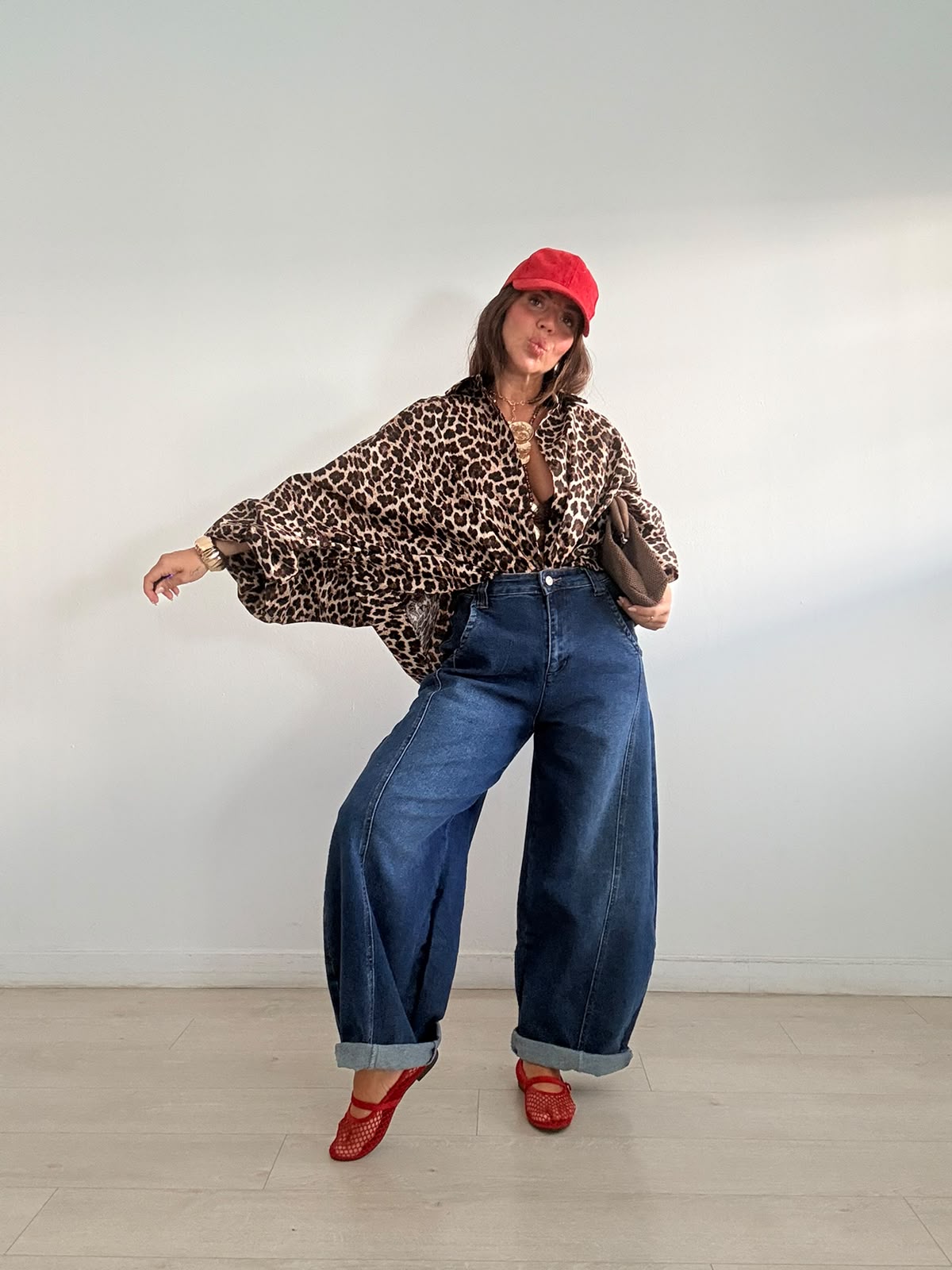 MAXI BLUSA ABOTONADA LEOPARDO