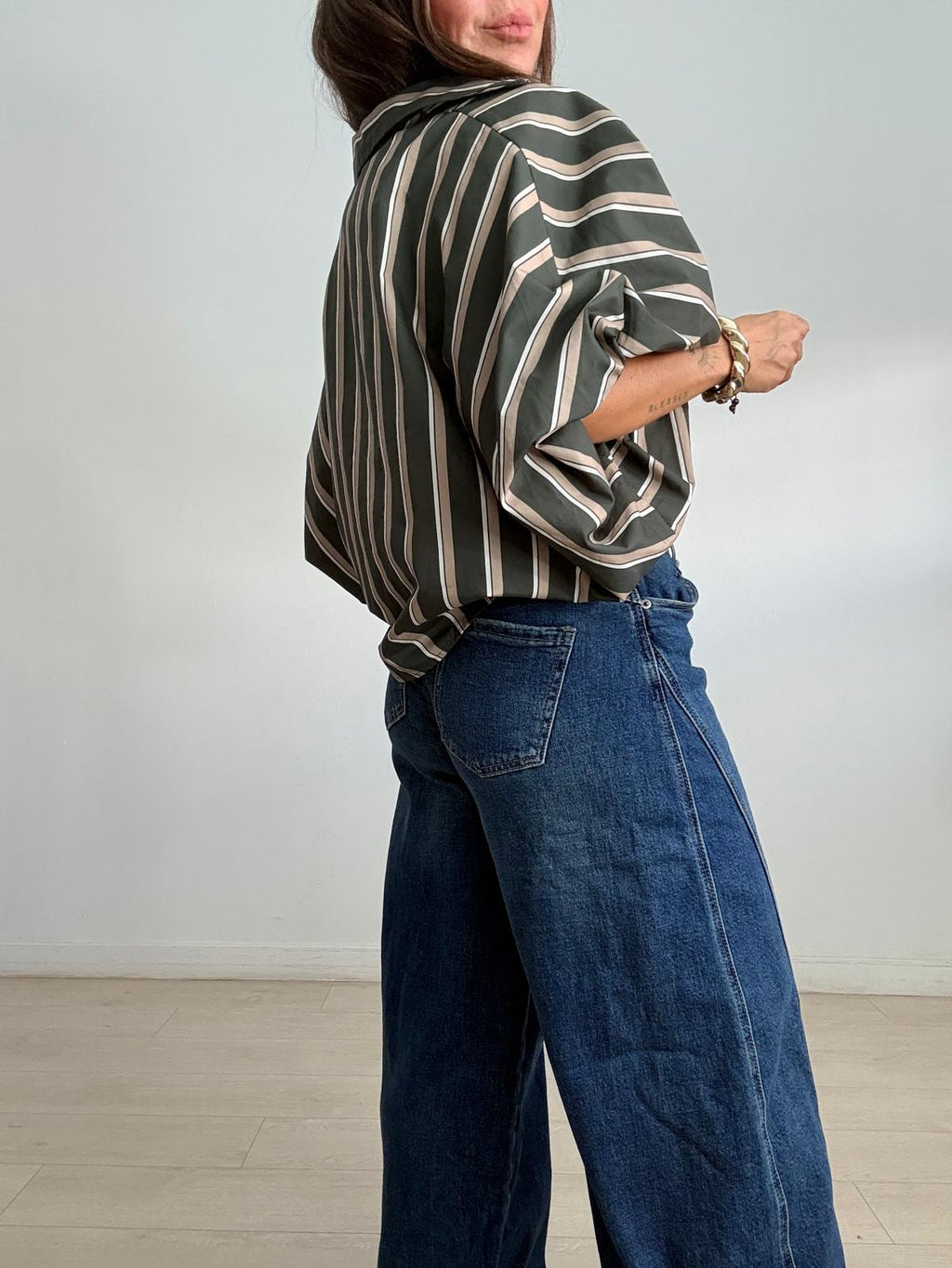 BLUSA OVERSIZE RAYAS LUJÁN