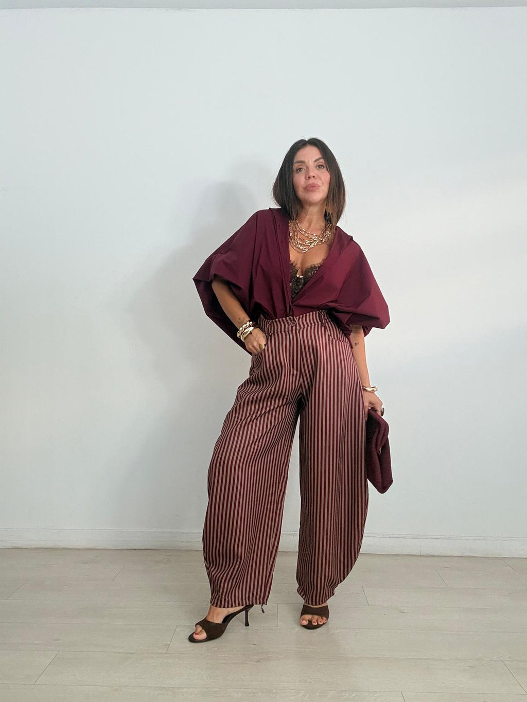 PANTALO BALLOON RAYAS TRISH