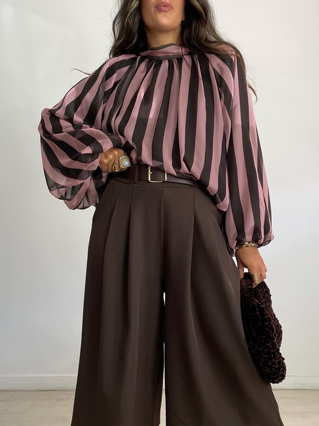 PANTALÓN MIDI CON CINTURÓN