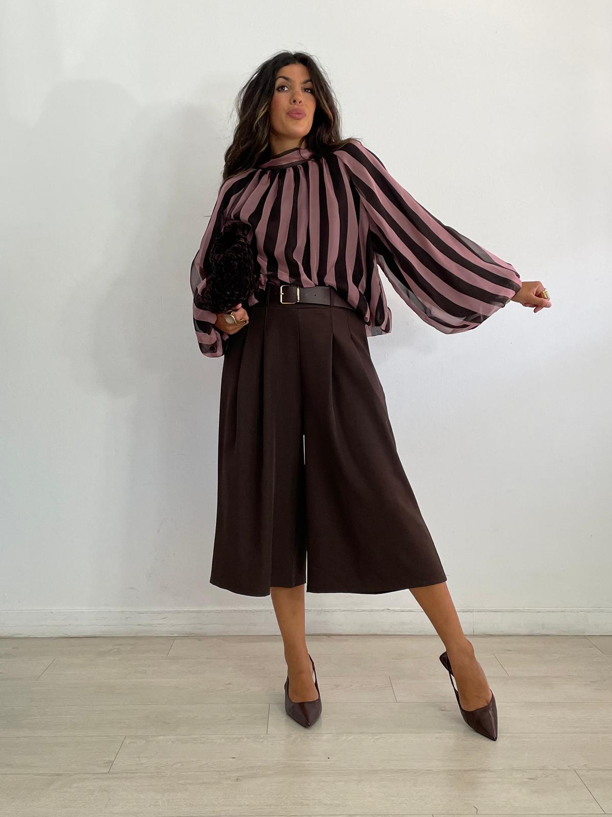PANTALÓN MIDI CON CINTURÓN
