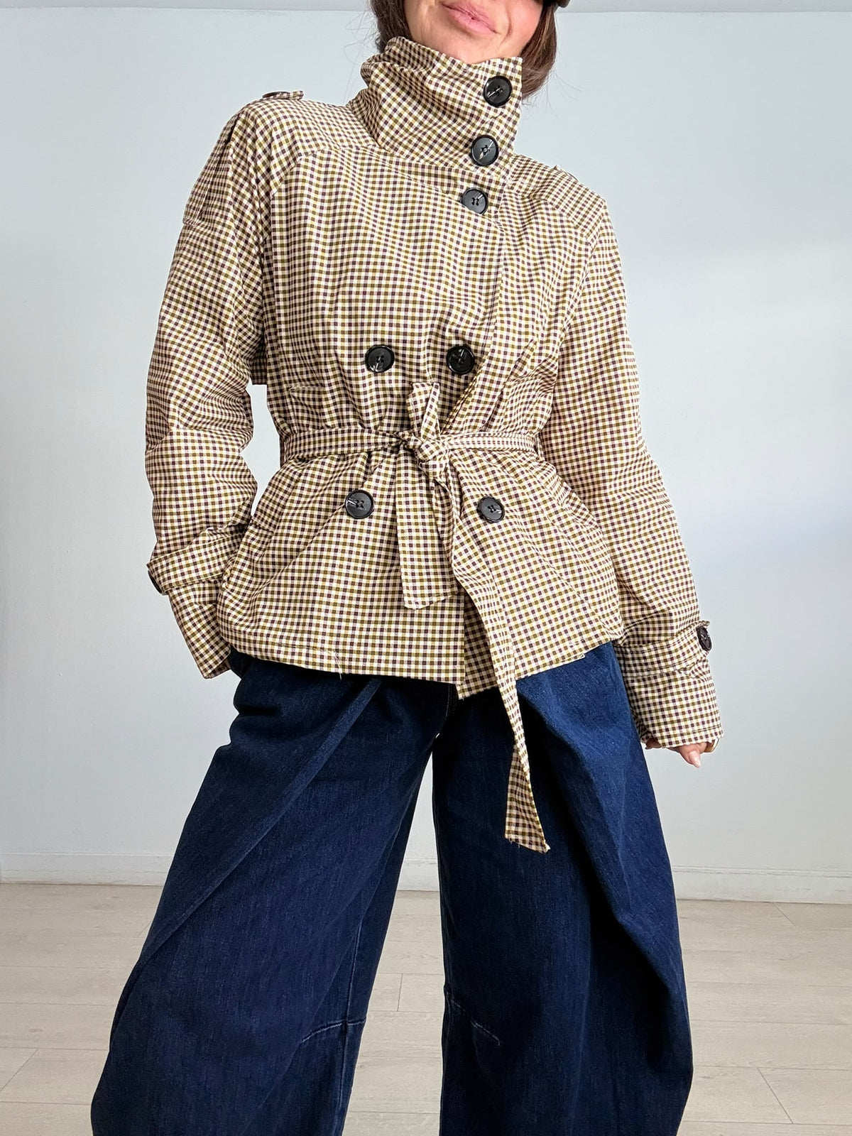 CHAQUETA + LAZADA CUADROS