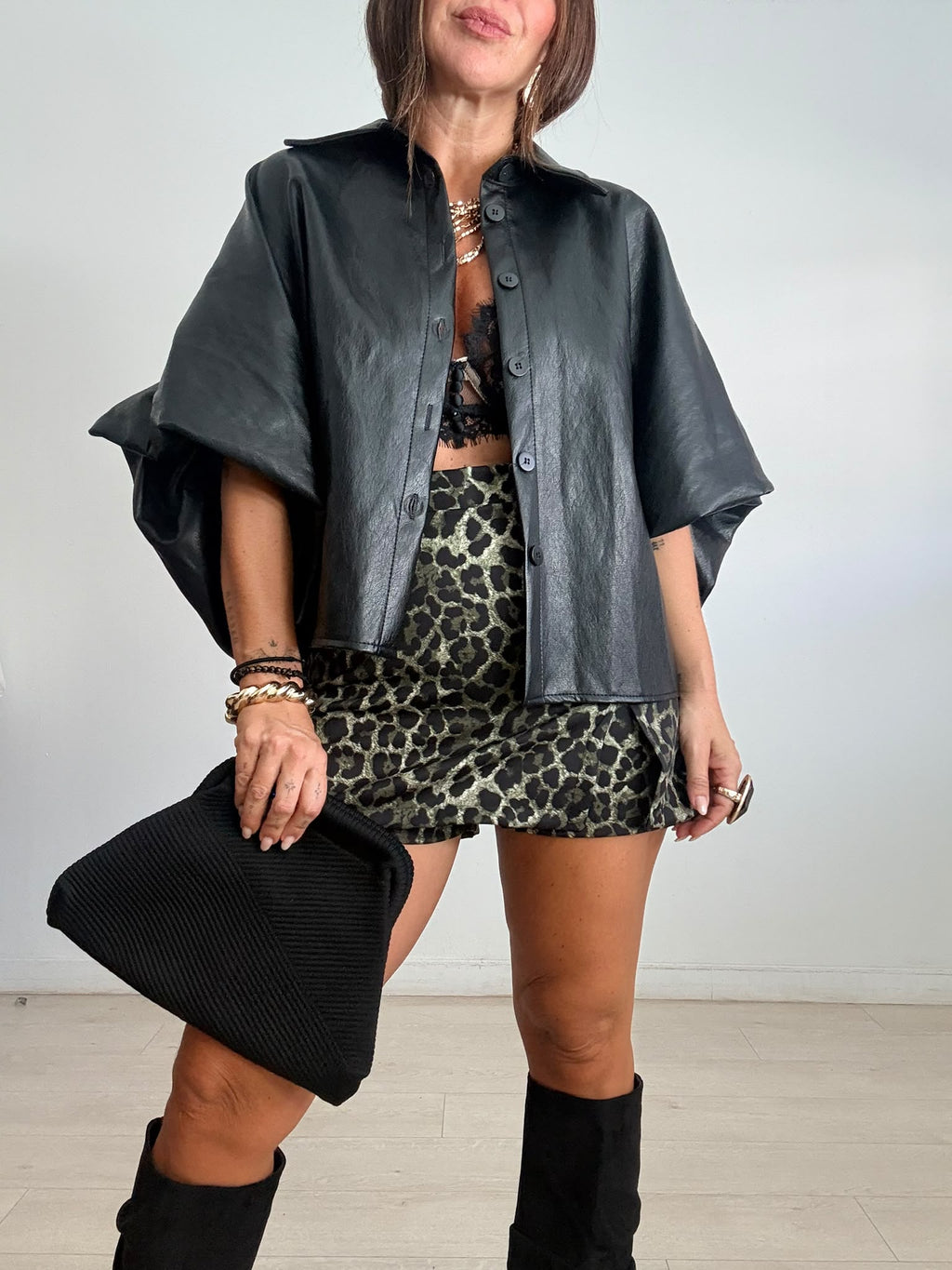 BLUSA POLIPIEL OVERSIZE